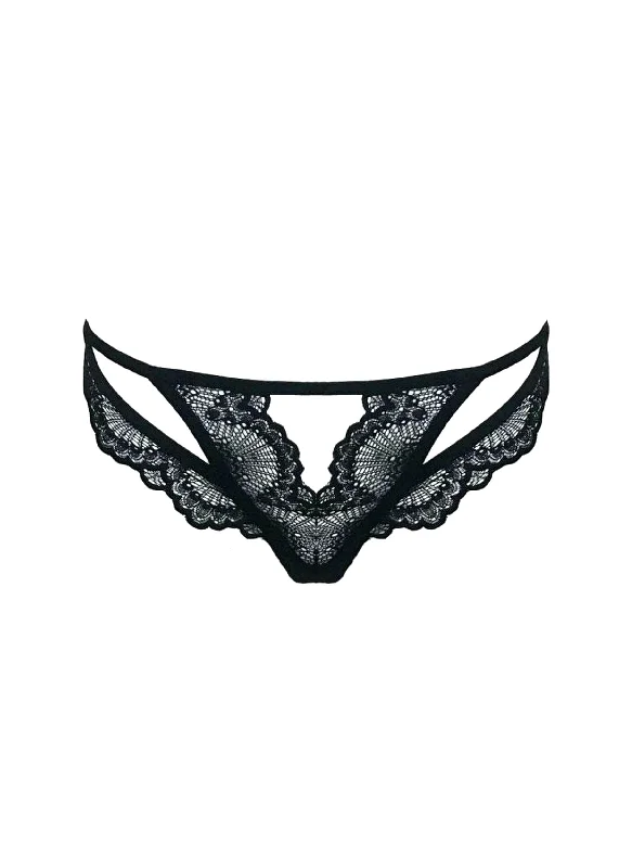 Price Drop Kane (Black) Cutout Thong