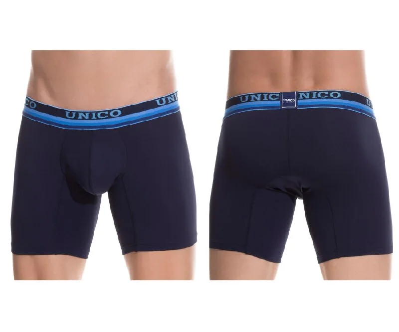 Midnight Madness Unico 1802010024082 Boxer Briefs Vernon Color Blue