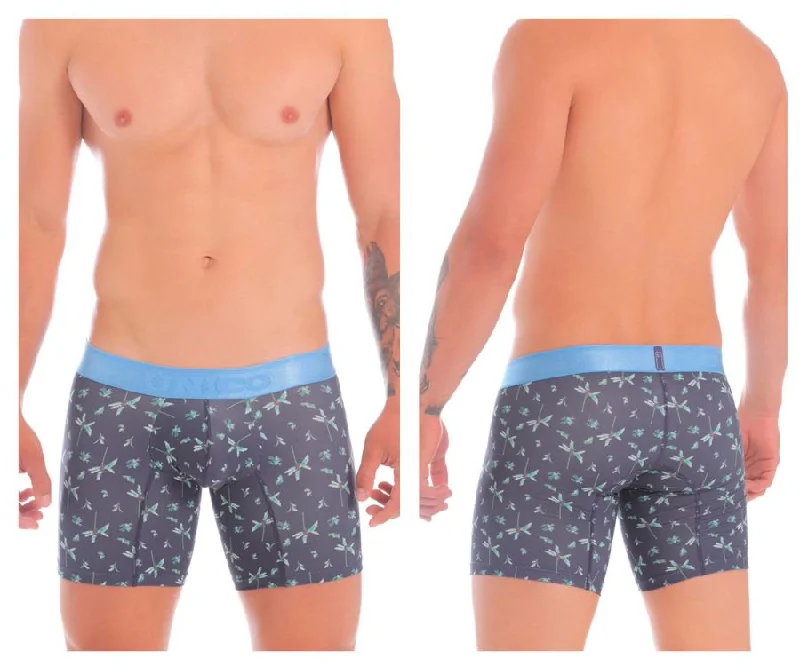 Massive Savings Unico 20070100234 Palm Tree Boxer Briefs Color 90-Blue