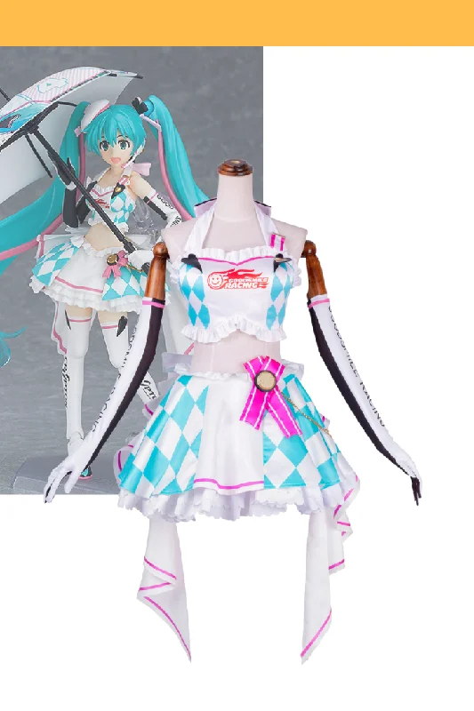 Weekend Discounts to Savor Vocaloid Hatsune Miku Racing Cosplay Costume