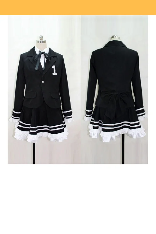 Low Prices Vocaloid Miku Hatsune Secret Police Cosplay Costume