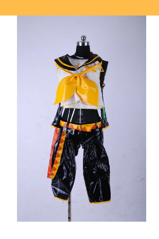 Time-Limited Offer Vocaloid Rin PU Leather Cosplay Costume