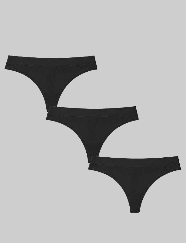 Great Bargain Women's Cool Cotton Thong (3-Pack)