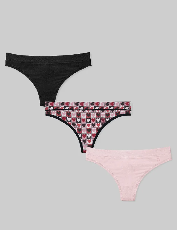 Mega Sale Women's Second Skin Thong (3-Pack)