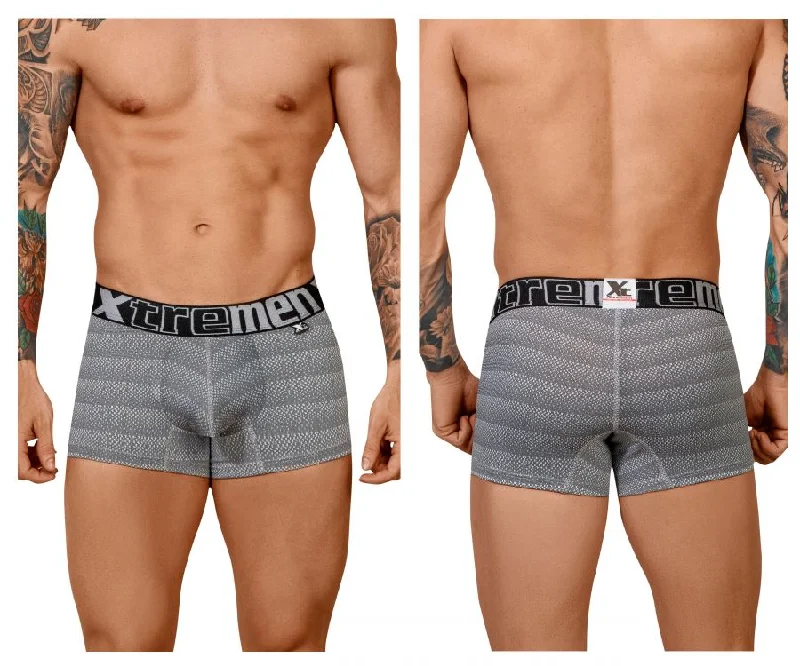 Great Bargain Xtremen 51449C Geometric Jacquard Trunk Color Gray
