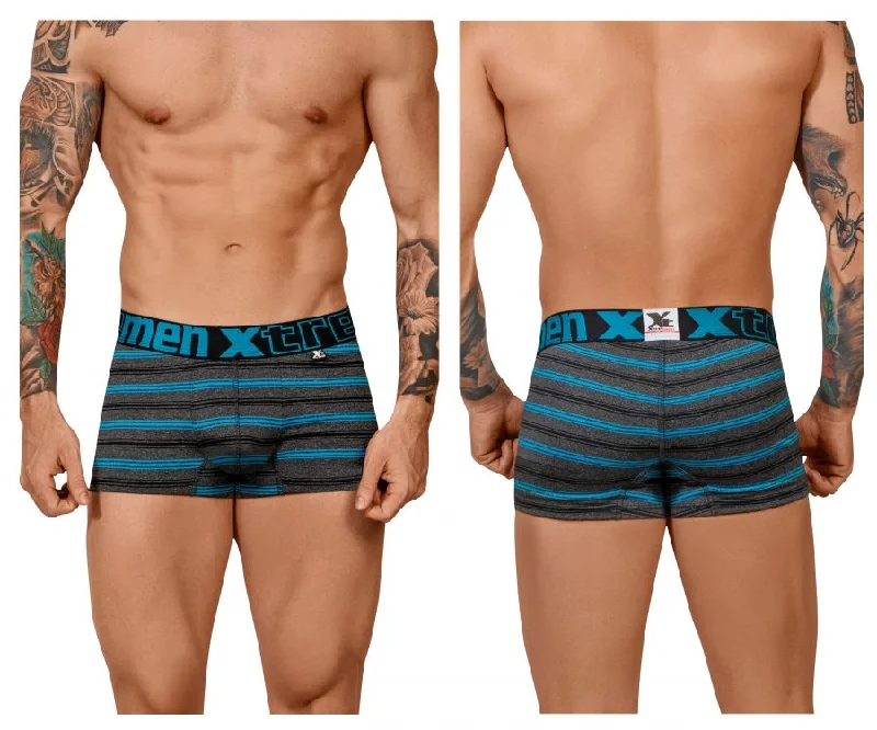 Don't Miss Out Xtremen 51453C Stripes Trunk Color Turquoise