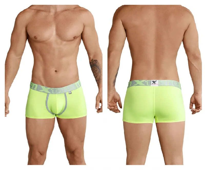 Exclusive Offer Xtremen 91028 Piping Boxer Briefs Color Green