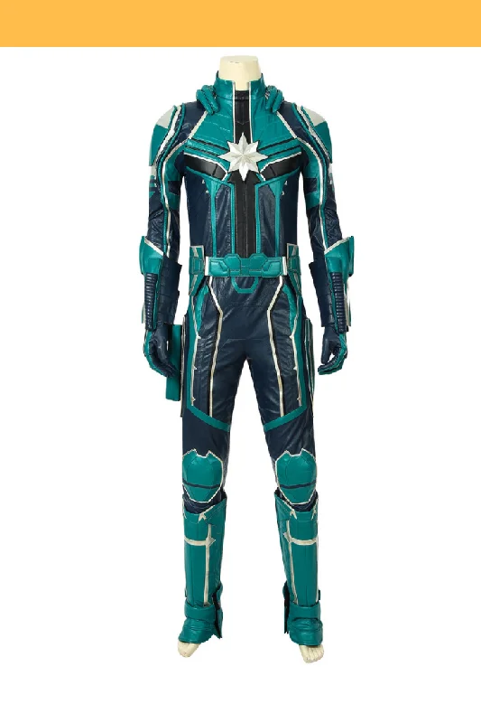 Inventory Reduction Yon Rogg Star Force Captain Marvel PU Leather Cosplay Costume
