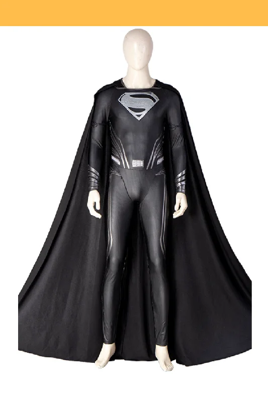 Deal Dash Zack Snyder's Justice League Black Superman Suit Cosplay Costume