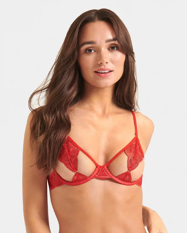 Instant Discount Anaya Bra Flame Scarlet