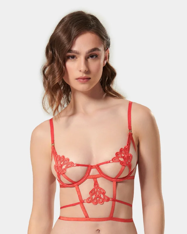 Extra Discounts Aria Bra Cayenne Red