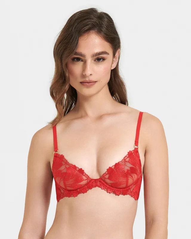 Celebrate the Weekend with Discounts Colette Bra Red