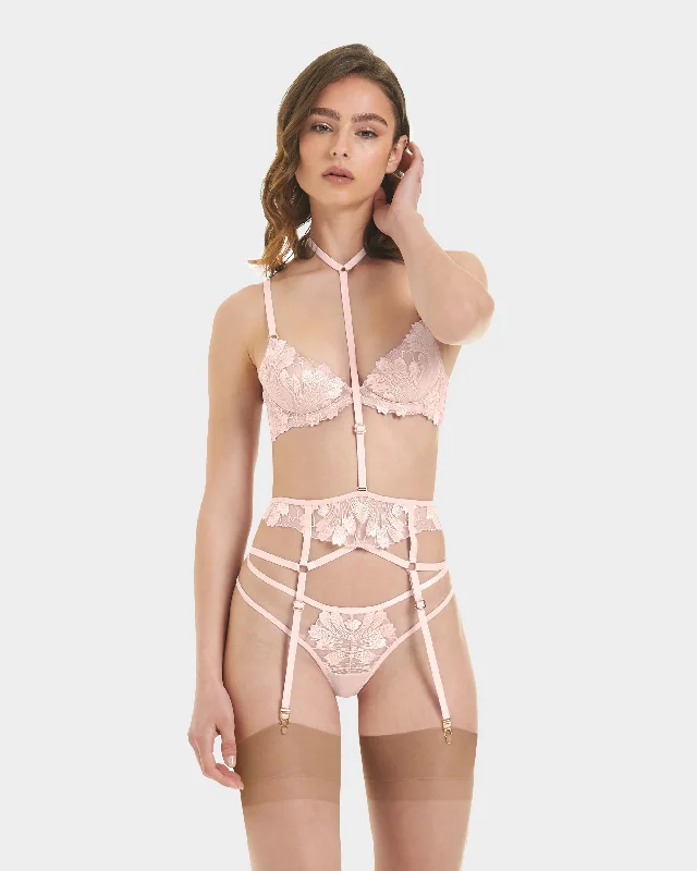 New Deal Colette Suspender Harness Pearl Pink