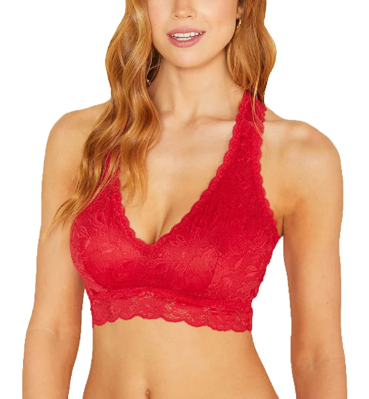 Super Bargain Cosabella Never Say Never CURVY Racie Racerback Bralette (NEVER1355) - Mystic Red