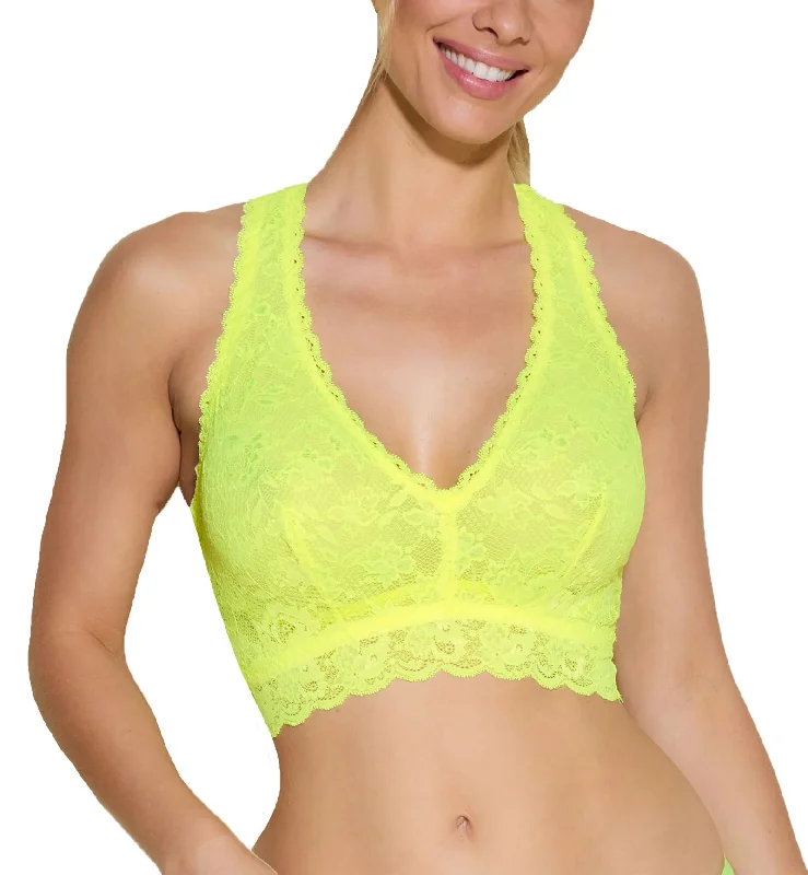 Stock Up Cosabella Never Say Never CURVY Racie Racerback Bralette (NEVER1355) - Neon Yellow Stock Up Cosabella Never Say Never CURVY Racie Racerback Bralette (NEVER1355) - Neon Yellow