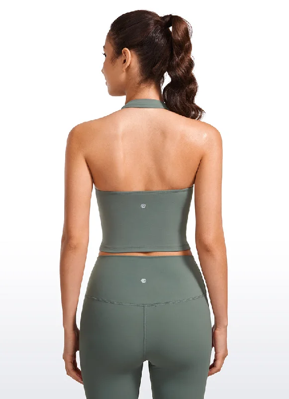 Weekend Specials to Love Butterluxe Halter Built-in Bra Tanks