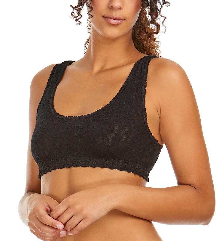 New Arrival Hanky Panky Daily Lace Scoop Neck Lined Bralette (777991) - Black
