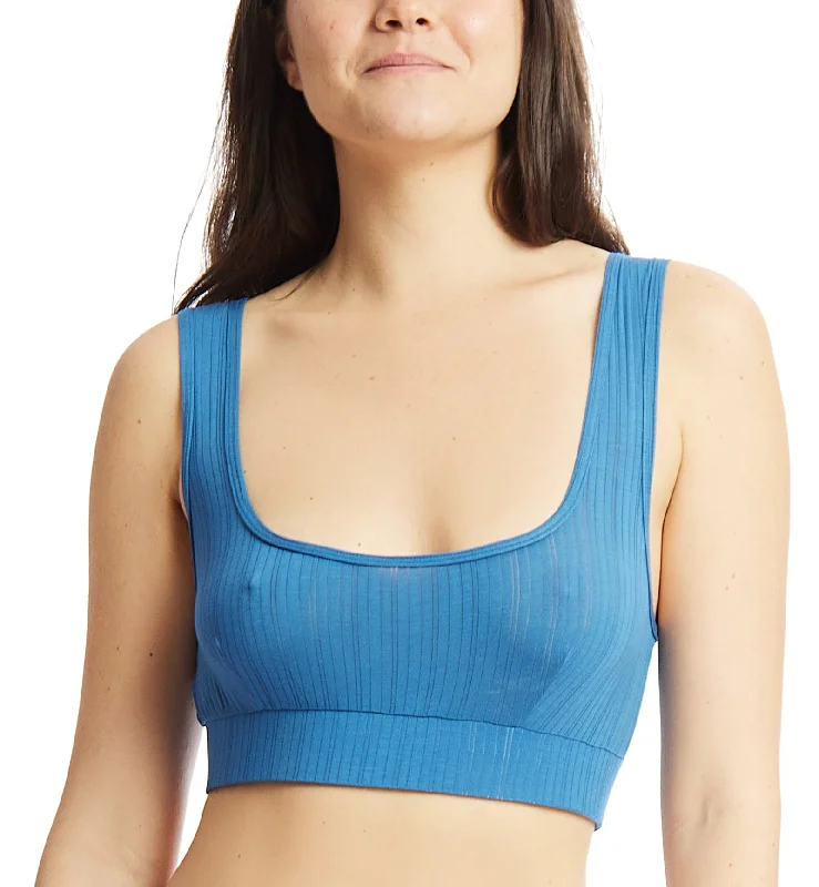 New Markdowns Hanky Panky MellowLuxe Lounge Bralette (627882) - Storm Cloud Blue