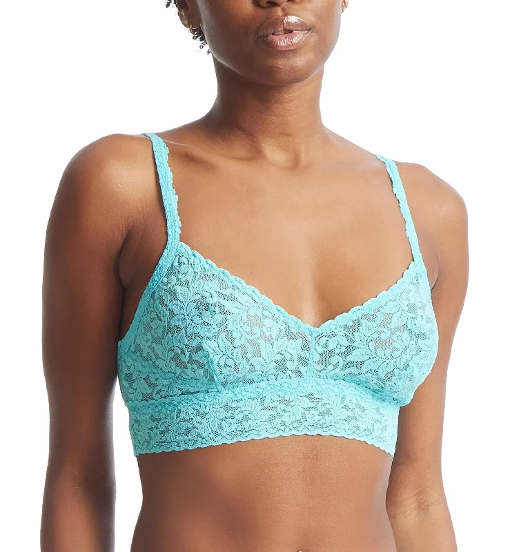 Overstock Hanky Panky V-Neck Retro Bralette (9K7272) - Aquatic Blue