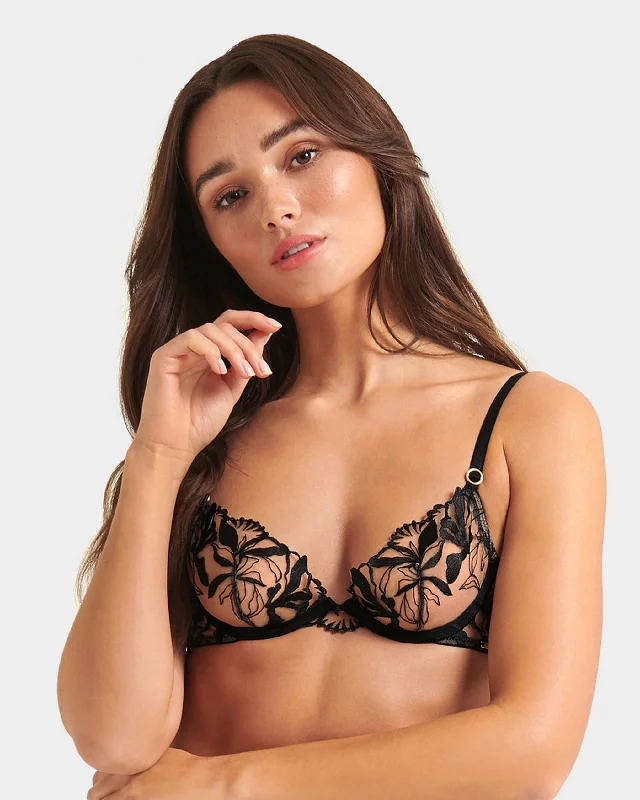 Bonus Savings Persephone Bra Sheer/Black