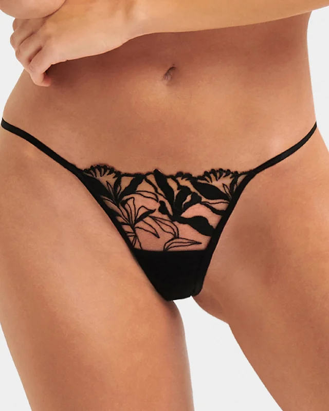 Don't Wait Persephone Brief Sheer/Black