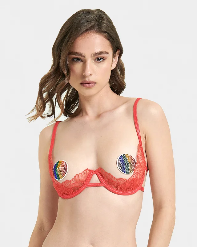 Price Buster Pride Nipple Pasties Rainbow