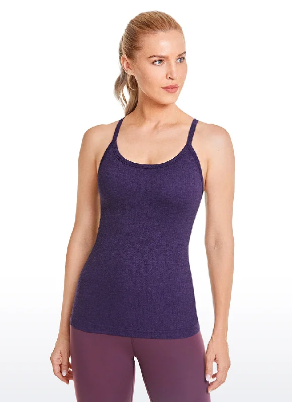 Now Available Speedy Seamless Built-in Bra Tank Y-back