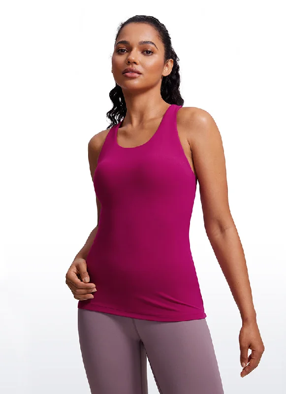 Weekend Offers That Delight Butterluxe Hip-Length Built in Bra Racerback Tank