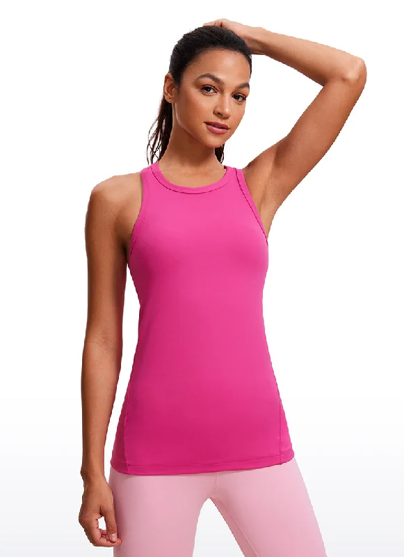 Best Choice Butterluxe Hip-Length Racerback Tank High Neck