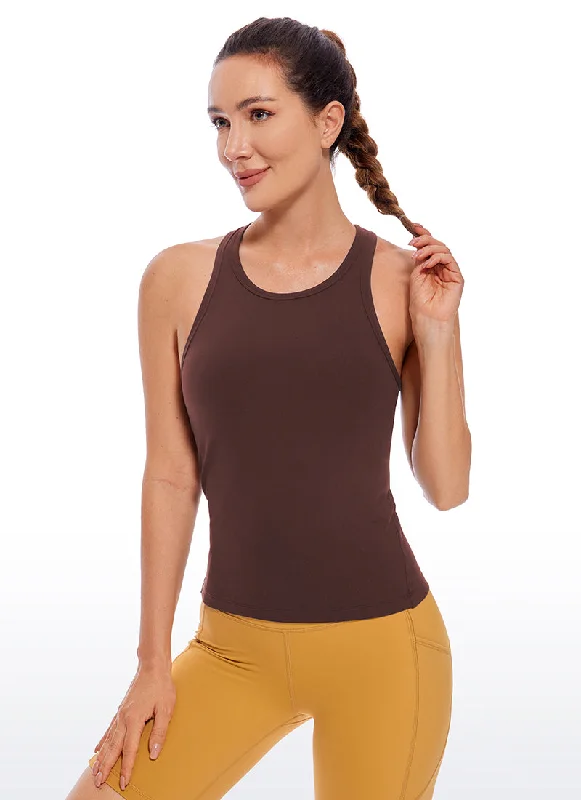 Unmissable Offer Butterluxe Waist Length Racerback Tank Top High Neck