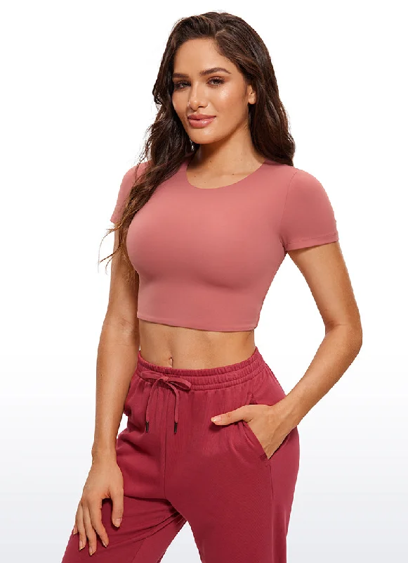 Can't Be Beat Butterluxe Double Lined Cropped Short Sleeves