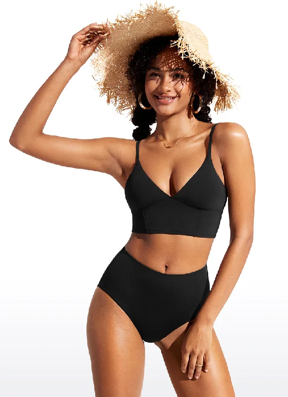 Weekend Deals That Spark Sunshine Deep V Strappy Bikini Top