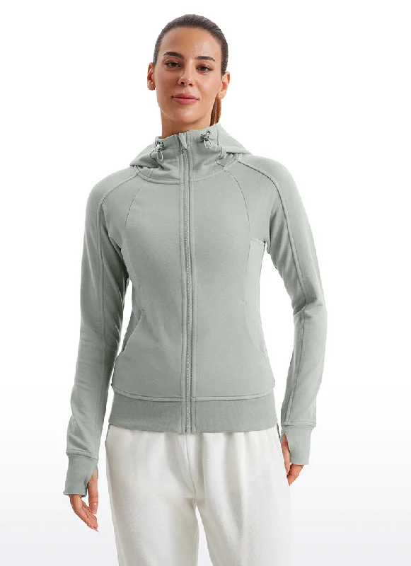 Special Price Amenity Full Zip Hoodies Thumb Holes
