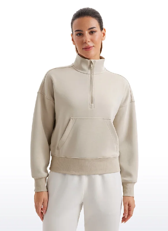 Stock Clearance SoftAura Half Zip Pullover Sweatshirt
