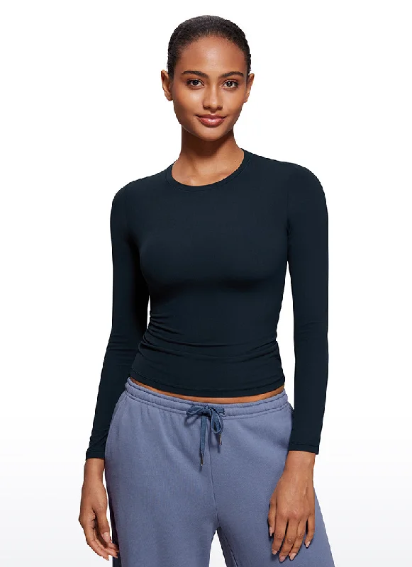 Take Advantage Crew Neck Tight Fitted Long Sleeve Shirts