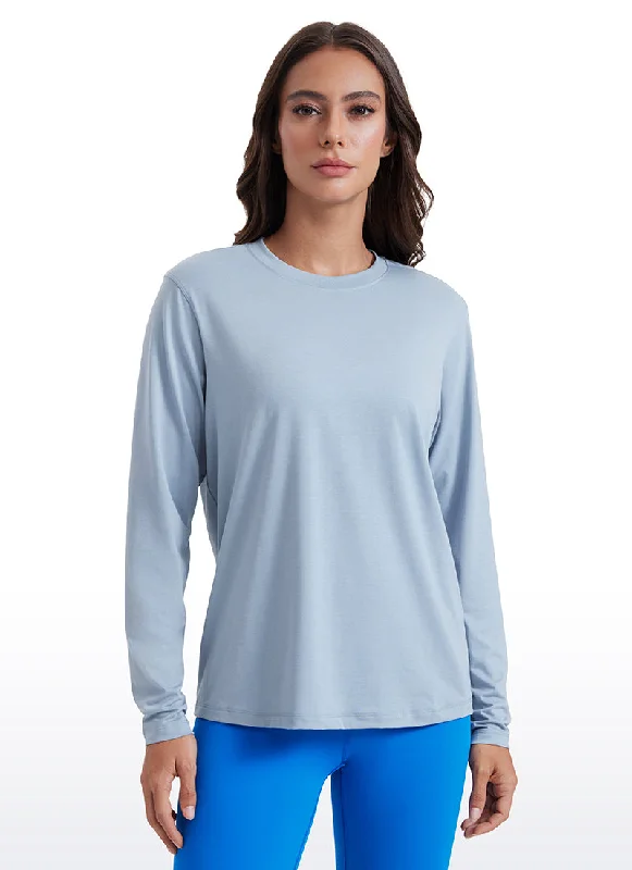 Sale Event Workout Hip Length Long Sleeves Crewneck