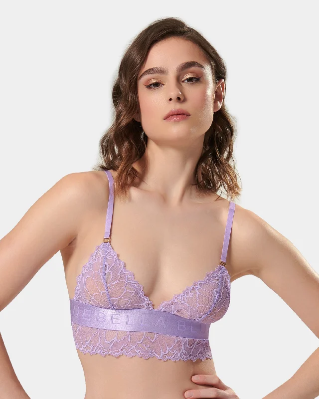 Exclusive Deal Tori Soft Bralette Purple Rose