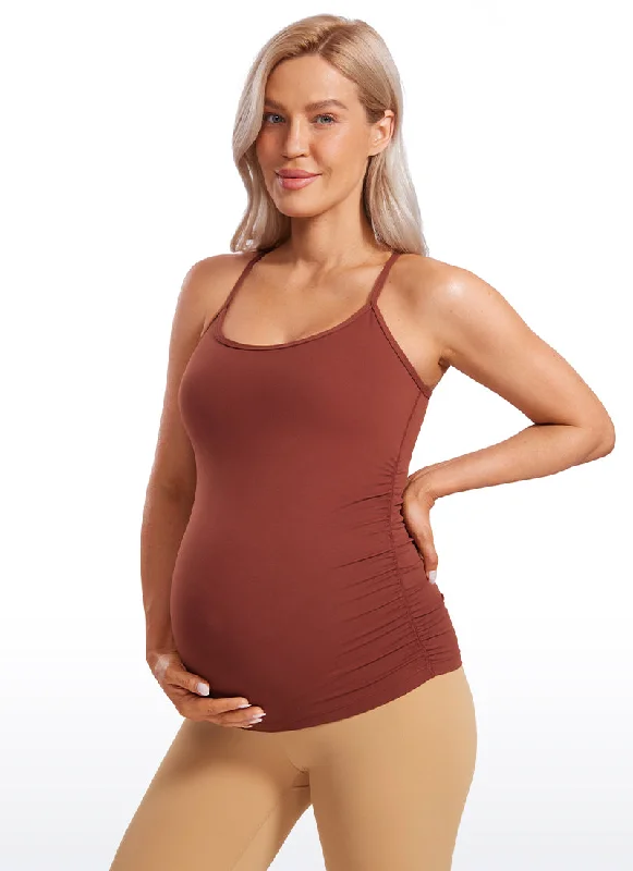 Crazy Savings Butterluxe Y Back Maternity Tank Ruched Sides